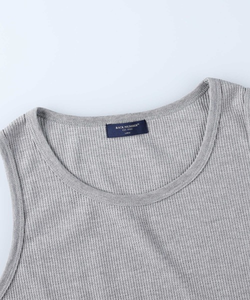 BACK NUMBER（バックナンバー）の「【BACK NUMBER】タンクトップ（タンクトップ・メンズ・ホワイト/ブラック/ネイビー/グレー・S/M/L/XL）」の9枚目の写真