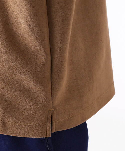 COMME CA ISM(コムサイズム)の「フェイクスエード 5分袖Tシャツ(Tシャツ/カットソー・メンズ・カーキ/グレー/ベージュ・MEDIUM/LARGE)」の16枚目の写真