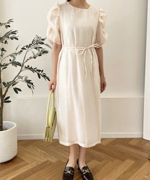 Lamoa | Lamoa/パフスリーブ シアーワンピース(ワンピース)