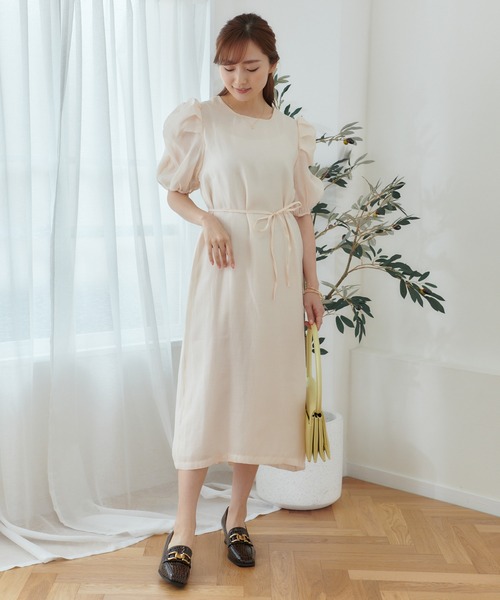 Lamoa(ラモア)の「Lamoa/パフスリーブ シアーワンピース(ワンピース・レディース・アイボリー/グリーン/ブルー・FREE)」の11枚目の写真