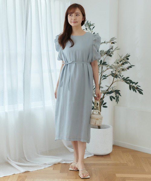 Lamoa(ラモア)の「Lamoa/パフスリーブ シアーワンピース(ワンピース・レディース・アイボリー/グリーン/ブルー・FREE)」の18枚目の写真