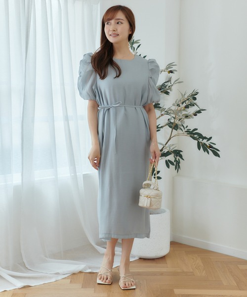 Lamoa(ラモア)の「Lamoa/パフスリーブ シアーワンピース(ワンピース・レディース・アイボリー/グリーン/ブルー・FREE)」の21枚目の写真