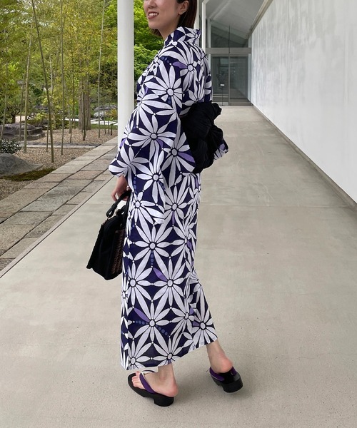 CAPRICIEUX LE'MAGE ゆかた3点SET〈ゆかた/兵児帯/下駄〉 CAPRICIEUX LE'MAGE（カプリシューレマージュ）の「ゆかた3点SET