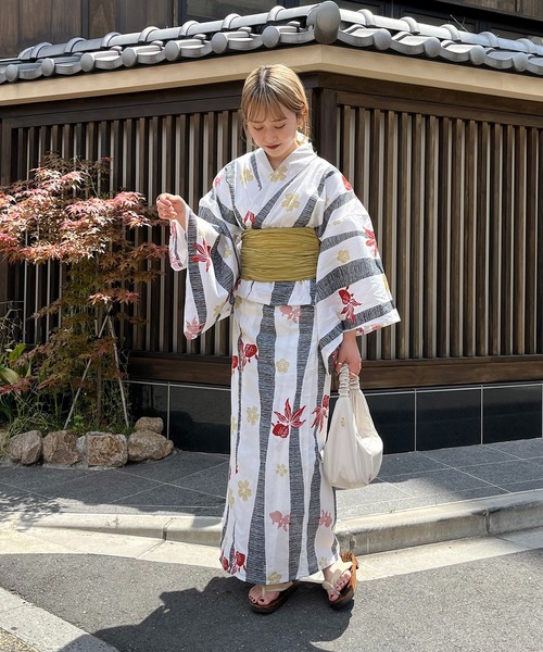 CAPRICIEUX LE'MAGE ゆかた3点SET〈ゆかた/兵児帯/下駄〉 CAPRICIEUX LE'MAGE（カプリシューレマージュ）の「ゆかた3点SET