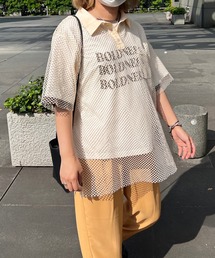 kutir | メッシュポロトップス(ポロシャツ)