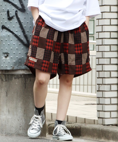 PLEASURES(プレジャー)の「PLEASURES/プレジャーズ HOOK UP SHORTS(スウェットパンツ・メンズ・ブラウン・M/XL/L)」の13枚目の写真