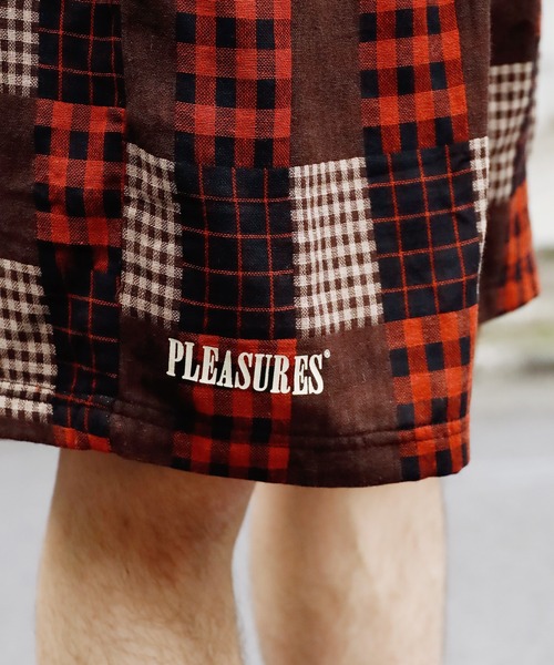 PLEASURES(プレジャー)の「PLEASURES/プレジャーズ HOOK UP SHORTS(スウェットパンツ・メンズ・ブラウン・M/XL/L)」の18枚目の写真