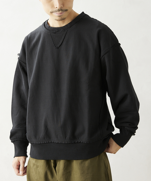 JOURNAL STANDARD relume(ジャーナルスタンダード レリューム)の「《WEB限定》ARMY スウェットクルーネック ”V”(スウェット・メンズ・ブラック/グレー・MEDIUM/LARGE)」の18枚目の写真
