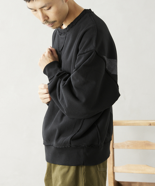 JOURNAL STANDARD relume(ジャーナルスタンダード レリューム)の「《WEB限定》ARMY スウェットクルーネック ”V”(スウェット・メンズ・ブラック/グレー・MEDIUM/LARGE)」の22枚目の写真