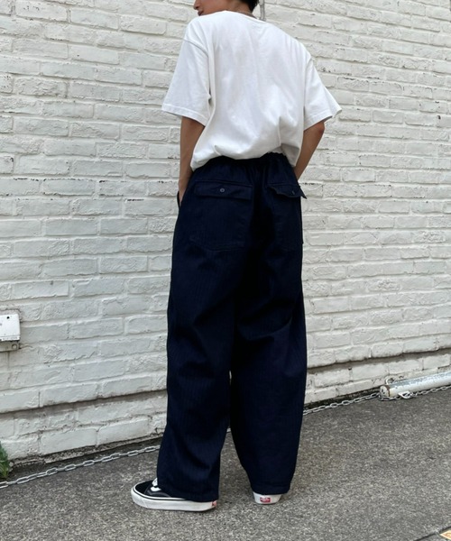 CIAOPANIC(チャオパニック)の「【SAKULA/サクラ】JAMES PANTS / ワイドパンツ(デニムパンツ・メンズ・インディゴブルー・1/2)」の8枚目の写真