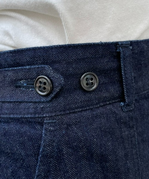 CIAOPANIC(チャオパニック)の「【SAKULA/サクラ】JAMES PANTS / ワイドパンツ(デニムパンツ・メンズ・インディゴブルー・1/2)」の13枚目の写真