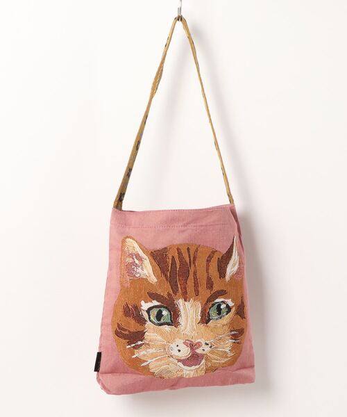 Nathalie Lete（ナタリーレテ）の「Nathalie Lete/Animal Face One handle bag（ショルダーバッグ・レディース・ライトグレー/ピンク/イエロー/ライトグリーン・FREE）」の8枚目の写真