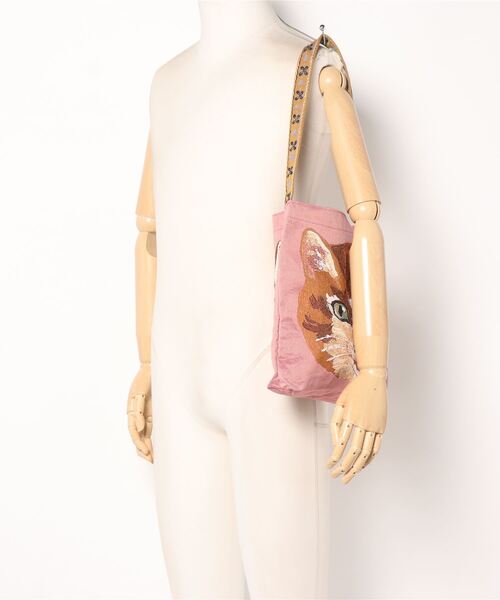 Nathalie Lete（ナタリーレテ）の「Nathalie Lete/Animal Face One handle bag（ショルダーバッグ・レディース・ライトグレー/ピンク/イエロー/ライトグリーン・FREE）」の12枚目の写真