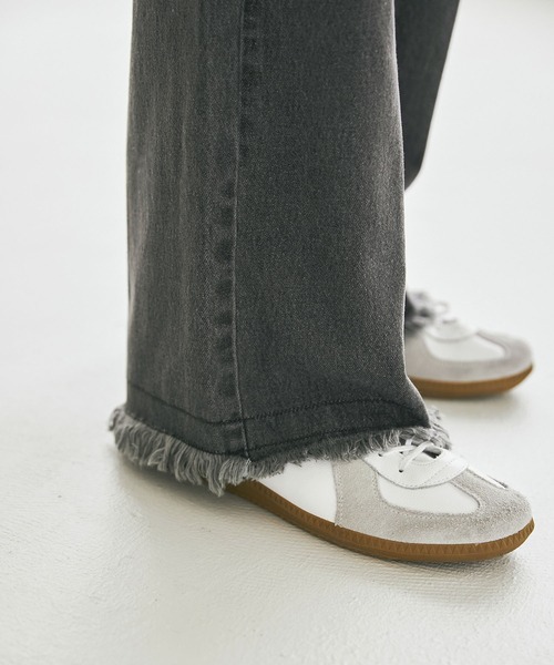 EMMA CLOTHES(エマクローズ)の「カットオフヴィンテージ加工セミワイドストレートデニムパンツ EMMA CLOTHES(デニムパンツ・メンズ・インディゴブルー/グレー/ブルー・M/L)」の17枚目の写真