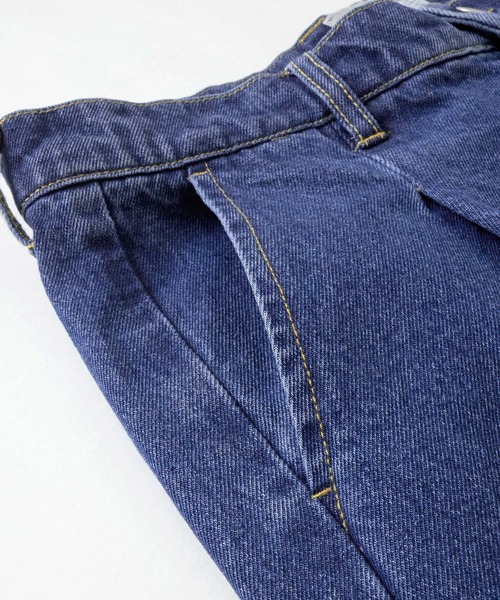 EMMA CLOTHES(エマクローズ)の「カットオフヴィンテージ加工セミワイドストレートデニムパンツ EMMA CLOTHES(デニムパンツ・メンズ・インディゴブルー/グレー/ブルー・M/L)」の10枚目の写真