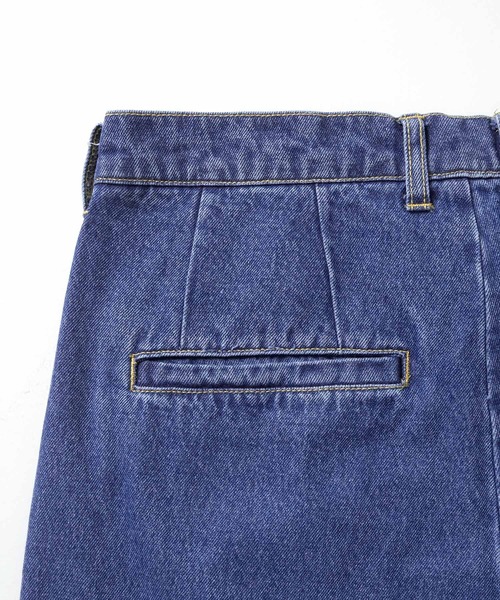 EMMA CLOTHES(エマクローズ)の「カットオフヴィンテージ加工セミワイドストレートデニムパンツ EMMA CLOTHES(デニムパンツ・メンズ・インディゴブルー/グレー/ブルー・M/L)」の11枚目の写真