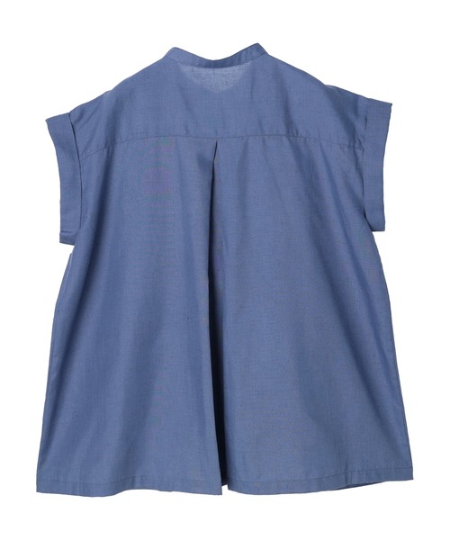 Green　Parks（グリーンパークス）の「バンドカラーショートスリーブブラウス（シャツ/ブラウス・レディース・カーキ/ブルー/キャメル/ブラック・FREE）」の14枚目の写真