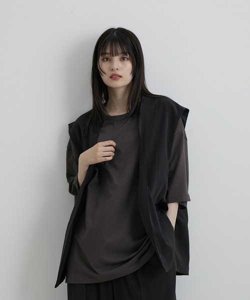 JUNRED（ジュンレッド）の「スローテックルーズベスト（ベスト・メンズ・ブラック/ベージュ系その他/グリーン系その他・S/M/L）」の17枚目の写真