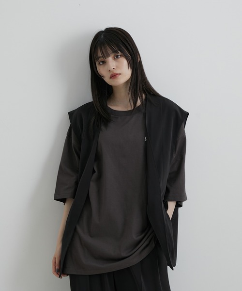 JUNRED（ジュンレッド）の「スローテックルーズベスト（ベスト・メンズ・ブラック/ベージュ系その他/グリーン系その他・S/M/L）」の18枚目の写真