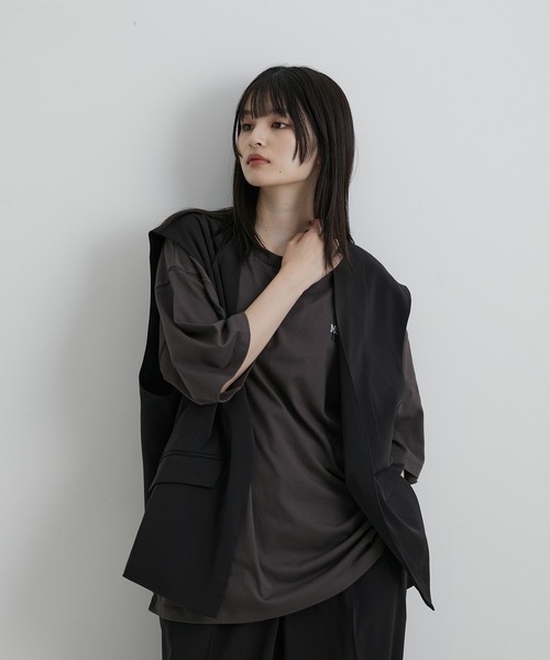 JUNRED（ジュンレッド）の「スローテックルーズベスト（ベスト・メンズ・ブラック/ベージュ系その他/グリーン系その他・S/M/L）」の19枚目の写真