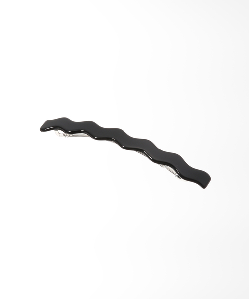 SLOBE IENA(スローブイエナ)の「【NP CREATION/エヌピークリエイション】ウェービーバレッタ(バレッタ/ヘアクリップ・レディース・ブラック/ブラウン/キャメル・FREE)」の2枚目の写真