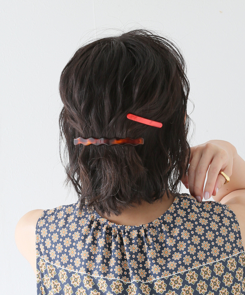 SLOBE IENA(スローブイエナ)の「【NP CREATION/エヌピークリエイション】ウェービーバレッタ(バレッタ/ヘアクリップ・レディース・ブラック/ブラウン/キャメル・FREE)」の15枚目の写真