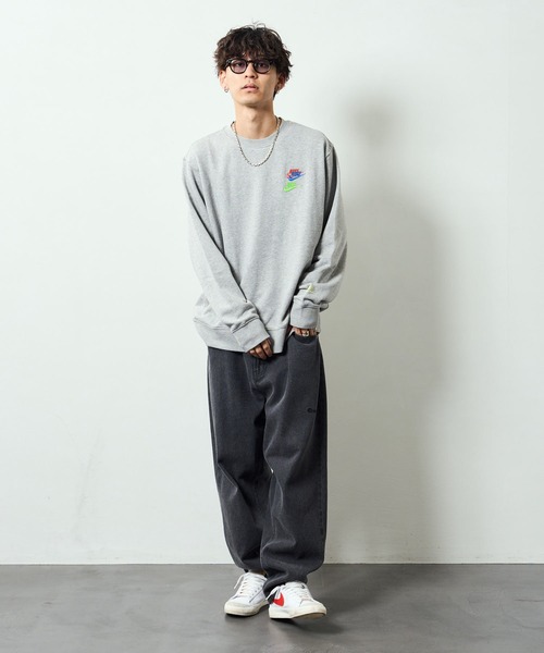 NIKE（ナイキ）の「【NIKE/ナイキ】 NSWL/S クルースウェット M FTA/DJ6915-010/ワンポイント刺繍ロゴスウェット（スウェット・メンズ・ブラック/グレー・SMALL/MEDIUM/LARGE/X-LARGE/XX-LARGE）」の16枚目の写真