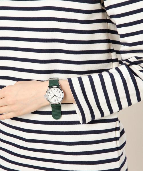 BEAUTY&YOUTH UNITED ARROWS（ビューティーアンドユースユナイテッドアローズ）の「BYBC TIMEX テープベルトウォッチ◆（アナログ腕時計・レディース・ブラック/オリーブ・フリー）」の7枚目の写真