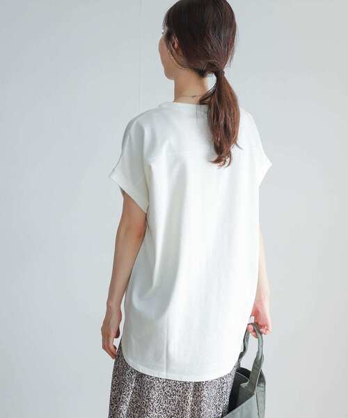 URBAN RESEARCH DOORS（アーバンリサーチドアーズ）の「フットボールロングカットソー（Tシャツ/カットソー・レディース・ネイビー/パープル/オフホワイト/ブルー・MEDIUM）」の6枚目の写真