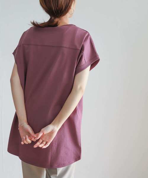 URBAN RESEARCH DOORS（アーバンリサーチドアーズ）の「フットボールロングカットソー（Tシャツ/カットソー・レディース・ネイビー/パープル/オフホワイト/ブルー・MEDIUM）」の19枚目の写真