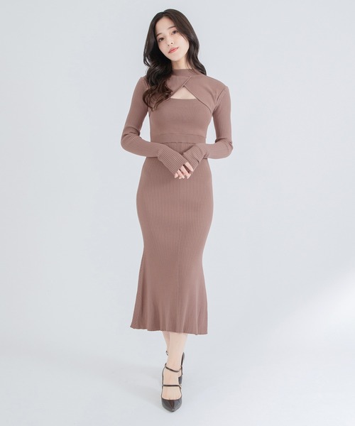 qumerry.（キュメリ）の「マーメイドニットワンピース（ワンピース・レディース・ブラック/アイボリー/ピンク系その他・SMALL/MEDIUM）」の16枚目の写真