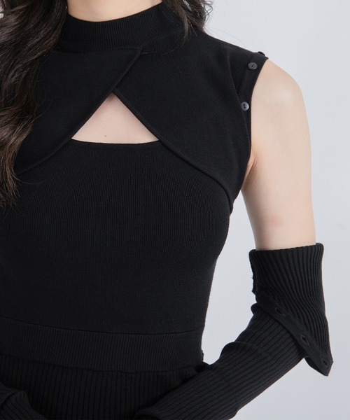 qumerry.（キュメリ）の「マーメイドニットワンピース（ワンピース・レディース・ブラック/アイボリー/ピンク系その他・SMALL/MEDIUM）」の11枚目の写真