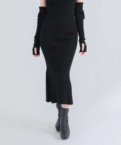 qumerry.（キュメリ）の「マーメイドニットワンピース（ワンピース・レディース・ブラック/アイボリー/ピンク系その他・SMALL/MEDIUM）」の13枚目の写真