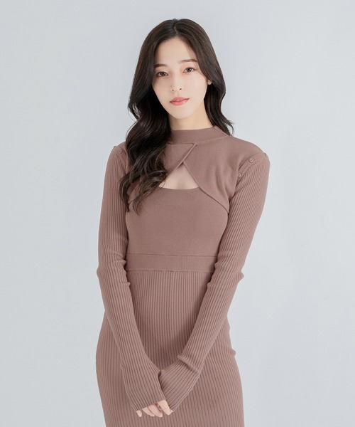 qumerry.（キュメリ）の「マーメイドニットワンピース（ワンピース・レディース・ブラック/アイボリー/ピンク系その他・SMALL/MEDIUM）」の19枚目の写真