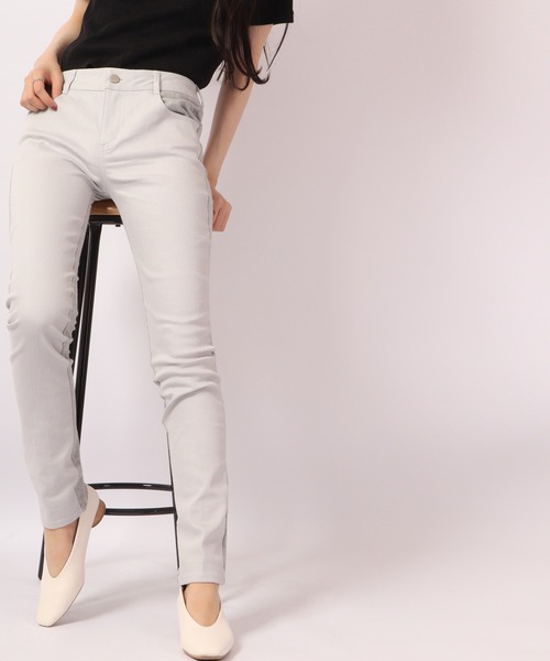 TRANOI(トラノイ)の「TRANOI 配色パンツ(その他パンツ・レディース・グレー/ブラック・FREE)」の5枚目の写真