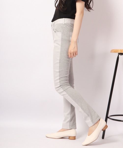 TRANOI(トラノイ)の「TRANOI 配色パンツ(その他パンツ・レディース・グレー/ブラック・FREE)」の6枚目の写真