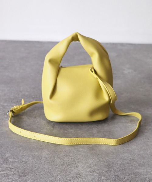 Riberry（リベリー）の「タックワンハンドルミニショルダーバッグ（ショルダーバッグ・レディース・ホワイト/ブラック/ベージュ/パープル/ピンク/イエロー/ピンク系その他・FREE）」の5枚目の写真