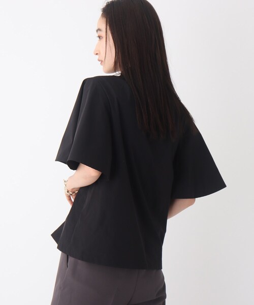 OPAQUE.CLIP(オペークドットクリップ)の「◆シャーリングハイネックブラウス【WEB限定カラー・サイズ】(シャツ/ブラウス・レディース・イエロー/パープル系/ホワイト系8/ブラック・40/38/42)」の17枚目の写真