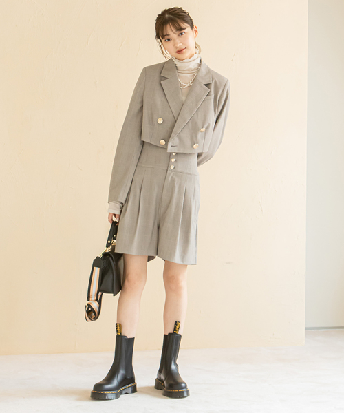 U by SPICK&SPAN（ユーバイスピックアンドスパン）の「マイクロブレザー（テーラードジャケット・レディース・ネイビー/その他4・FREE）」の11枚目の写真