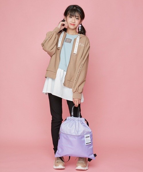 JENNI love（ジェニィラブ）の「ロゴリングテープZIPパーカー