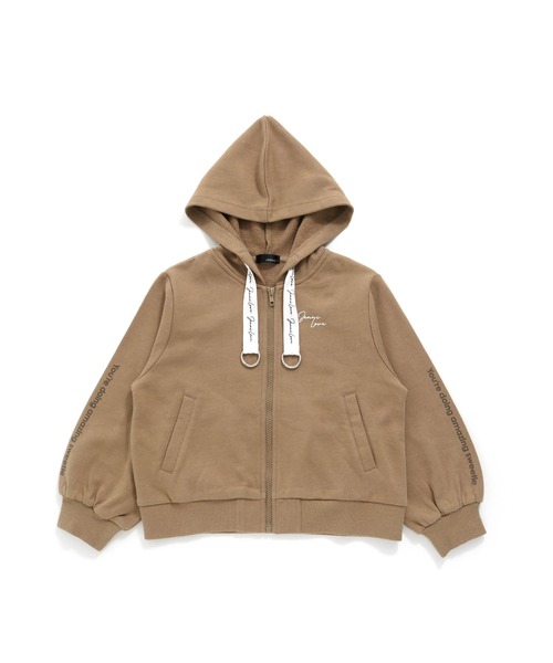[マコ]LUXE/R ワッフル切り替えZIPパーカー 45805 WHM LUXE/R ラグジュ ワッフルサイド切り替えZIPパーカー 45805 WHM