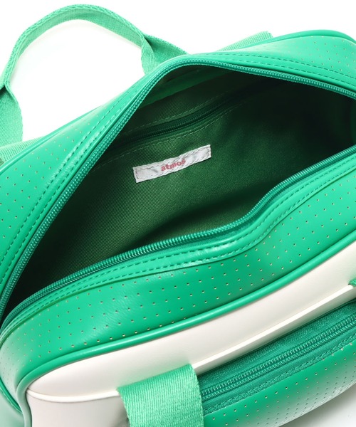 atmos pink（アトモスピンク）の「atmos pink 配色ミニボストンバッグ / アトモスピンク ハイショクミニボストンバッグ（ボストンバッグ・レディース・ブラック/ブルー/グリーン・FREE）」の5枚目の写真