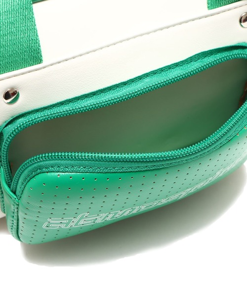 atmos pink（アトモスピンク）の「atmos pink 配色ミニボストンバッグ / アトモスピンク ハイショクミニボストンバッグ（ボストンバッグ・レディース・ブラック/ブルー/グリーン・FREE）」の6枚目の写真