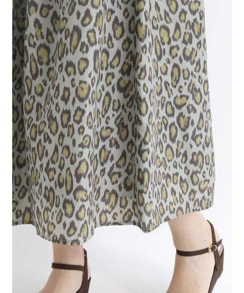 Te chichi(テチチ)の「タフタチェック/レオパードプリントスカート(スカート・レディース・カーキ/ブラウン/グレー・フリ-)」の14枚目の写真