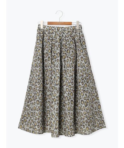 Te chichi(テチチ)の「タフタチェック/レオパードプリントスカート(スカート・レディース・カーキ/ブラウン/グレー・フリ-)」の17枚目の写真