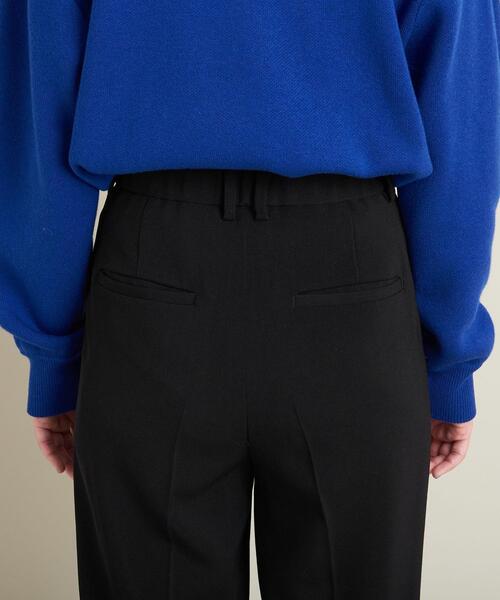 BEAUTY&YOUTH UNITED ARROWS（ビューティーアンドユースユナイテッドアローズ）の「ポリエステル タックワイドパンツ -ウォッシャブル-（その他パンツ・レディース・ブラック/パープル/イエロー・S/M/L/XS）」の5枚目の写真
