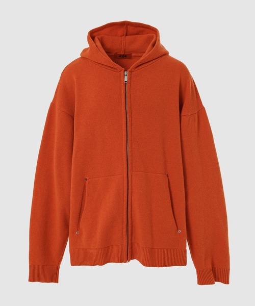 MAGLIA C/CAPP.RIC/KNITTED HOODED SWEATER