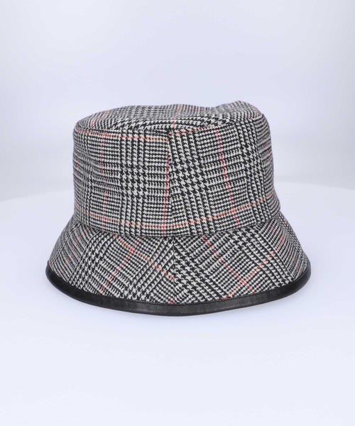 HONEYSUCKLE ROSE（ハニーサックルローズ）の「【HONEYSUCKLE ROSE】チェックバケットハット（ハット・レディース・ベージュ/グレー・フリー）」の7枚目の写真