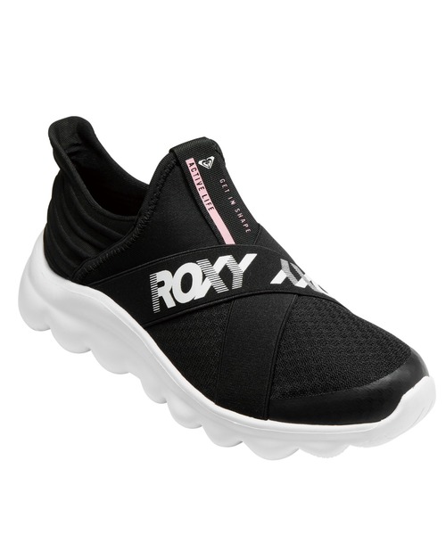 ROXY(ロキシー)の「ON THE MOVE 4/ロキシーゴムバンドスニーカー(スニーカー・レディース・ホワイト/ブラック/ブラック×ブラック・23cm/23.5cm/24cm/24.5cm/25cm)」の2枚目の写真
