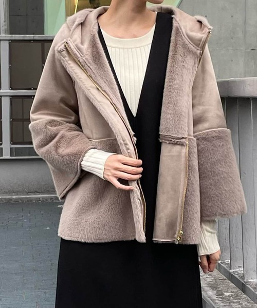 un dix cors（アンディコール）の「軽くて暖かい フェイクムートン